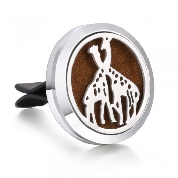 New Men Jewelry Essential Oil Diffuser Car Vent Clip Air Freshener 30mm Magnet Lockets Open Perfume Aromatherapy Pendants