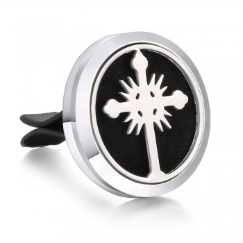 New Men Jewelry Essential Oil Diffuser Car Vent Clip Air Freshener 30mm Magnet Lockets Open Perfume Aromatherapy Pendants