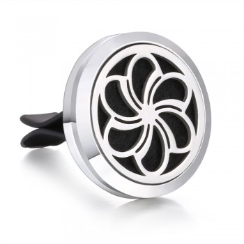 New Men Jewelry Essential Oil Diffuser Car Vent Clip Air Freshener 30mm Magnet Lockets Open Perfume Aromatherapy Pendants