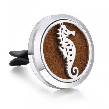 New Men Jewelry Essential Oil Diffuser Car Vent Clip Air Freshener 30mm Magnet Lockets Open Perfume Aromatherapy Pendants