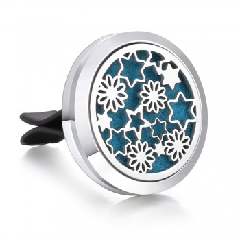New Men Jewelry Essential Oil Diffuser Car Vent Clip Air Freshener 30mm Magnet Lockets Open Perfume Aromatherapy Pendants