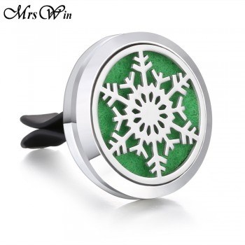New Men Jewelry Essential Oil Diffuser Car Vent Clip Air Freshener 30mm Magnet Lockets Open Perfume Aromatherapy Pendants
