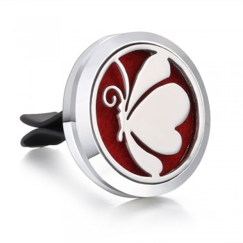 New Men Jewelry Essential Oil Diffuser Car Vent Clip Air Freshener 30mm Magnet Lockets Open Perfume Aromatherapy Pendants