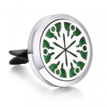 New Men Jewelry Essential Oil Diffuser Car Vent Clip Air Freshener 30mm Magnet Lockets Open Perfume Aromatherapy Pendants