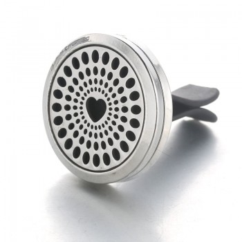 30mm Tree of Life Stainless Steel Car Air Freshener Perfume Essential Oil Diffuser Locket Random Send 1pcs Oil Pads as Gift 4579