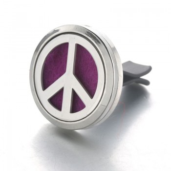30mm Tree of Life Stainless Steel Car Air Freshener Perfume Essential Oil Diffuser Locket Random Send 1pcs Oil Pads as Gift 4579
