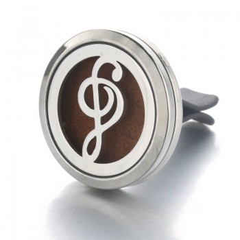 30mm Tree of Life Stainless Steel Car Air Freshener Perfume Essential Oil Diffuser Locket Random Send 1pcs Oil Pads as Gift 4579