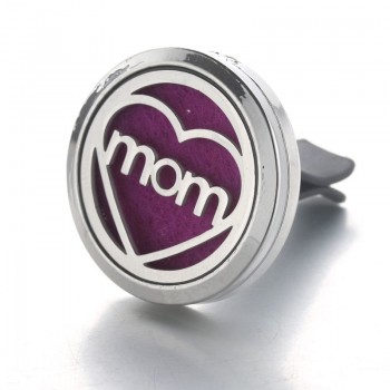 30mm Tree of Life Stainless Steel Car Air Freshener Perfume Essential Oil Diffuser Locket Random Send 1pcs Oil Pads as Gift 4579