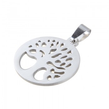 High Grade Stainless steel Silver Color Owl Tree Fish charms Pendant For Making Jewelry DIY