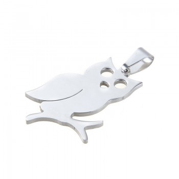 High Grade Stainless steel Silver Color Owl Tree Fish charms Pendant For Making Jewelry DIY