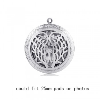 1pc Round Antique Memory Photo Perfume DIY Jewelry Vintage Pendant Locket Aromatherapy Essential Oil Diffuser Necklace Locket