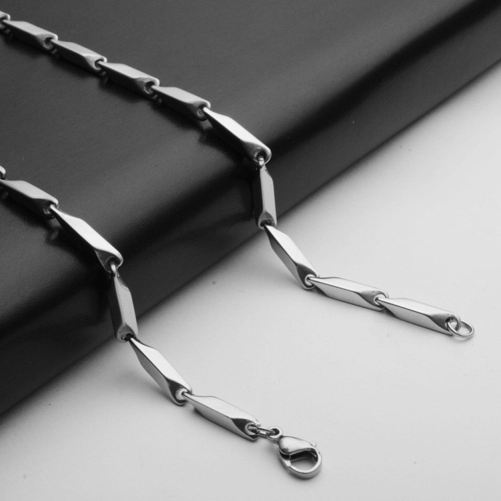 Stainless Steel Chain Men 316 Titanium Necklace Lobster Clasp Collier Homme Hombre Ketting Mannen Long Chain Diy Jewlery Making