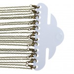 8SEASONS Jewelry Necklace Antique Bronze Cable Chains Lead and Nickel Safe Lobster Clasp Sweater chain DIY For Women 62cm 12 Pcs