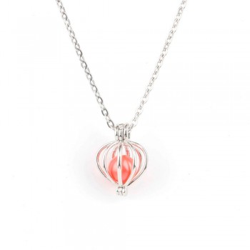 Pearl Oysters with Round 7-8 mm Love Wish Real Freshwater Pearl and Nacklace Set (Chain 55cm)