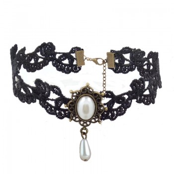 YiYaoFa Lace Choker Necklace Gothic Jewelry Cute Necklace amp; Pendant Women Accessories False Collar Fashion Party Jewlry GN-02