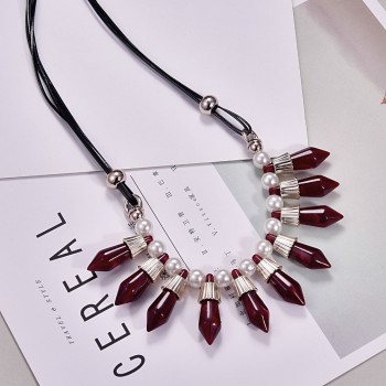 HC Fashion Acrylic Geometric Pendant amp; Necklace Women Party Choker Necklace Bohemian 2018 Charm Sweater Coat Choker Necklaces F