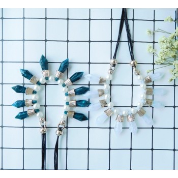 HC Fashion Acrylic Geometric Pendant amp; Necklace Women Party Choker Necklace Bohemian 2018 Charm Sweater Coat Choker Necklaces F