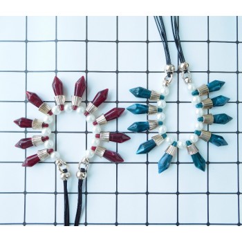 HC Fashion Acrylic Geometric Pendant amp; Necklace Women Party Choker Necklace Bohemian 2018 Charm Sweater Coat Choker Necklaces F
