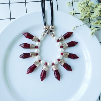 HC Fashion Acrylic Geometric Pendant amp; Necklace Women Party Choker Necklace Bohemian 2018 Charm Sweater Coat Choker Necklaces F