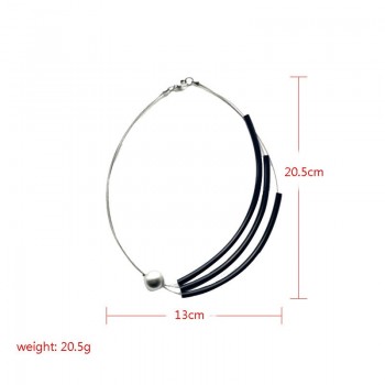 Simple Design Promotion Pearl Necklace Women Simulated Pearl Collar Necklace Lady Female Gift Hot Sale European Style