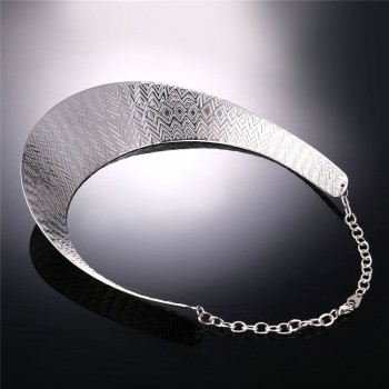 U7 Stainless Steel Collier Women Statement Necklace Collar Jewelry  Gold Color African Chunky Choker Necklace Wholesale N555