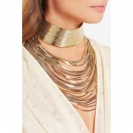 JUJIA Luxury metal chain choker Maxi Statement Necklace 2019 Multilayer Wedding chokers Collier Fashion jewelry