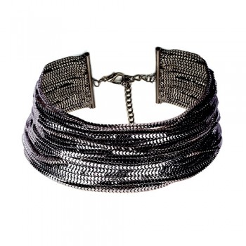 JUJIA Luxury metal chain choker Maxi Statement Necklace 2019 Multilayer Wedding chokers Collier Fashion jewelry