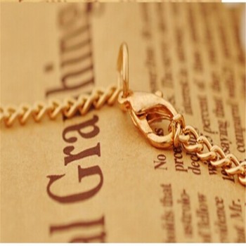 KUNIU Europe Street Women Fashion Gold Wide Necklace Simple Other Metal Gold Collar Necklace