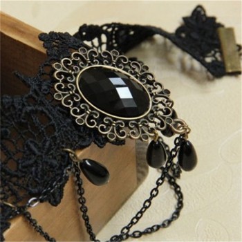 New Fashion Women Black Vintage Choker Trendy Lace Chokers  Collar Chocker Chunky Statement Necklaces Jewelry