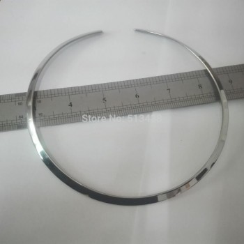 3mm/4mm/6mm wide  choose  Fashion Stainless Steel Choker Collar Open Cuff Necklace Chain Women Men Jewelry