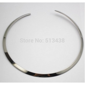 3mm/4mm/6mm wide  choose  Fashion Stainless Steel Choker Collar Open Cuff Necklace Chain Women Men Jewelry