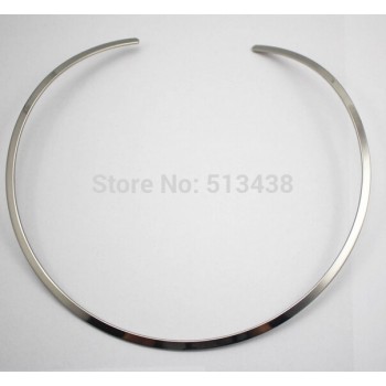 3mm/4mm/6mm wide  choose  Fashion Stainless Steel Choker Collar Open Cuff Necklace Chain Women Men Jewelry