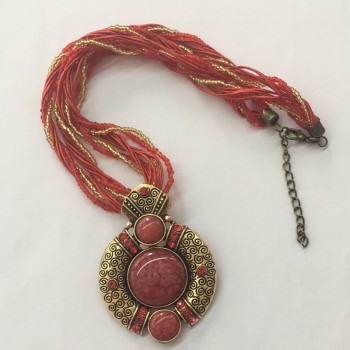 Ethnic Multi Color Long Chain Liberally Adjustable Necklace 2018 New Chic Exaggeration Woman Fashion Sweater Chain Necklace