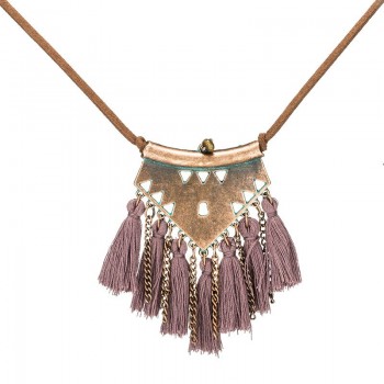 Long Leather Chain Vintage Boho Ethnic Tassel Pendant Necklace For Women Winter Sweater Chain Jewelry Accessories Sales Item