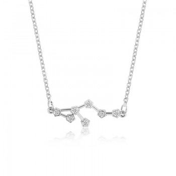 Star Zodiac Sign 12 Constellation Guardian Necklace Crystal Gold Silver Chain Clavicle Choker Necklace Valentines Day Gift