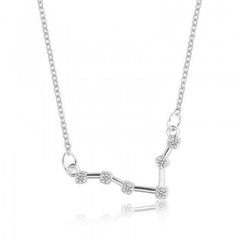 Star Zodiac Sign 12 Constellation Guardian Necklace Crystal Gold Silver Chain Clavicle Choker Necklace Valentines Day Gift