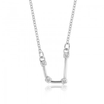 Star Zodiac Sign 12 Constellation Guardian Necklace Crystal Gold Silver Chain Clavicle Choker Necklace Valentines Day Gift