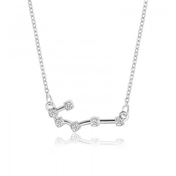 Star Zodiac Sign 12 Constellation Guardian Necklace Crystal Gold Silver Chain Clavicle Choker Necklace Valentines Day Gift