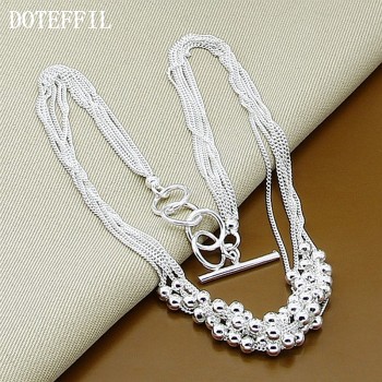 Hot Sales 925 Sterling Silver Jewelry Silver Wedding Set Fashion Small Grapes Fancy Necklace Silver Factory Outlet