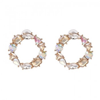 JURAN Fashion Multicolored Crystal Drop Earrings For Women 2019 Trendy Christmas Gifts Girls Hanging Statement Wedding Jewelry
