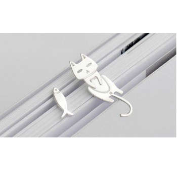 Prevent Allergy 100% 925 Sterling Silver Cat Fish Stud Earrings For Women Gift Hypoallergenic Sterling-silver-jewelry