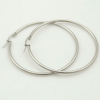 CHIMDOU Gold color Stainless Steel Earrings 2018 Women Small or Big Hoop Earrings Party Rock Gift, Two colors wholesale