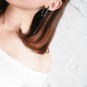 UJBOX Japanese Korean Geometric Acetate Earrings Multi Color Harajuku Acetic Acid Earrings Summer Leopard Hoop Earrings E363