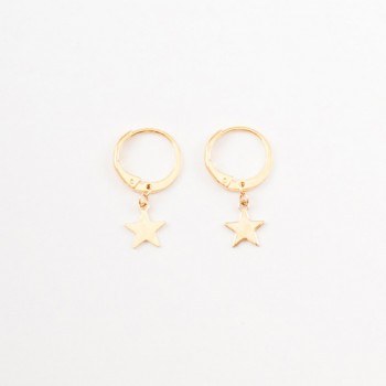Perisbox Trendy Gold Color Small  Star Hoop Earrings for Women 2018 Ear Piercing Huggie Earrings Simple Jewelry Bijoux Brincos