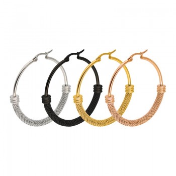 FairLadyHood  Simple Fashion Round Exaggerated Large Earrings Factory Direct Sales Hot Stainless Steel 316L Hoop Earrings