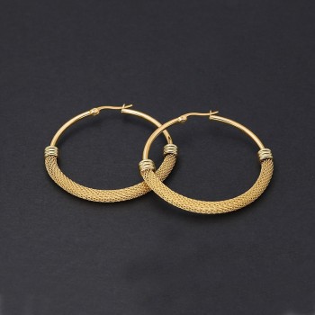 FairLadyHood  Simple Fashion Round Exaggerated Large Earrings Factory Direct Sales Hot Stainless Steel 316L Hoop Earrings
