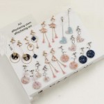 GRACE JUN Long Style Clip on Earrings for Women Fashion Pearl Crystal Shell Tassel Heart Butterfly Geometric No Pierced Earrings