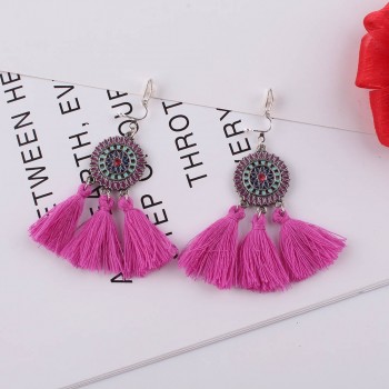 JIOFREE 2018 Hot Sale Bohemia Tassel Clip Earring For Women Minimalist Dangle Hook Long Earrings Statement Jewelry Wholesale