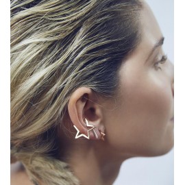 hollow star earring ear cuff clip on earrings for women fashion jewelry brinco earcuffs aretes clip earrings without piercing