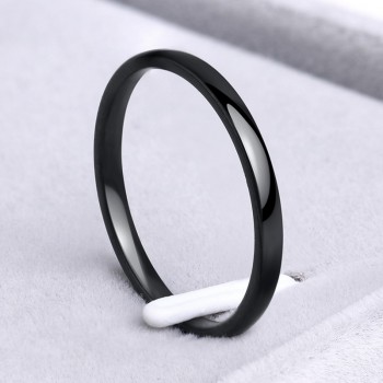 CACANA Titanium Stainless Steel Rings Rose Gold Anti-allergy Smooth Simple Wedding Couples Rings Bijouterie for Man or Woman
